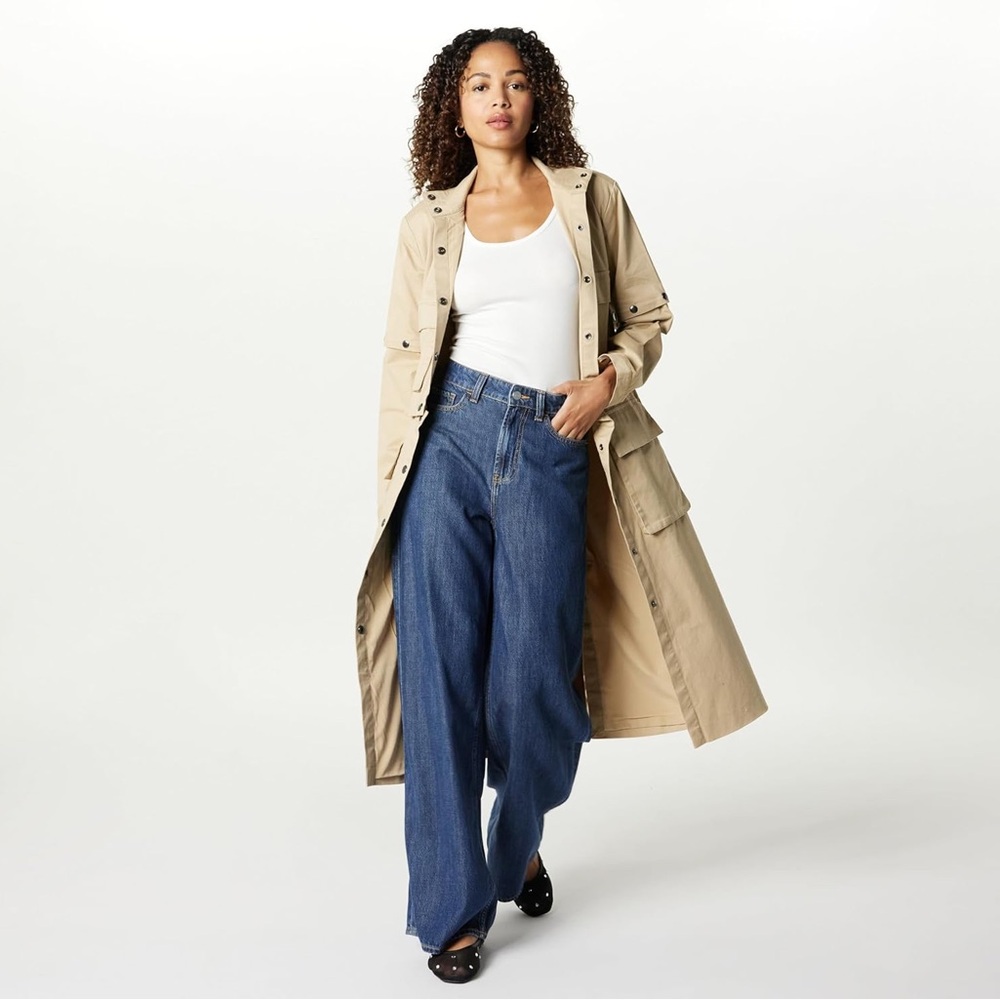 The Drop Women's Tan Convertible Utility Coat Size Small NWT - Picture 10 of 11